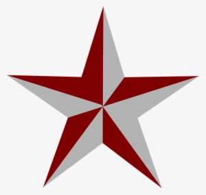 Red Star Clip Art At Clker - Red And Grey Star #149822