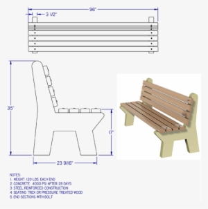 Park Bench H - Park #1400060