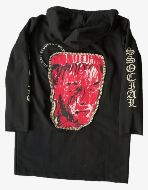 Long Hoodie Black Back #1401323