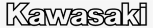 White Kawasaki Logo #1401950