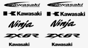 Kawasaki Ninja Zx6 R Set - Logo Kawasaki Ninja R #1402141