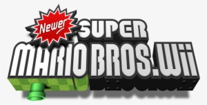 Newer Super Mario Bros - Newer Super Mario Bros Wii Logo #1403690