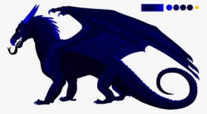 Blue Drawing Nightwing - Wings Of Fire Morrowseer #1404123