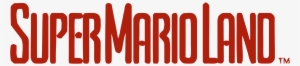 Open - Super Mario Land Logo #1404163