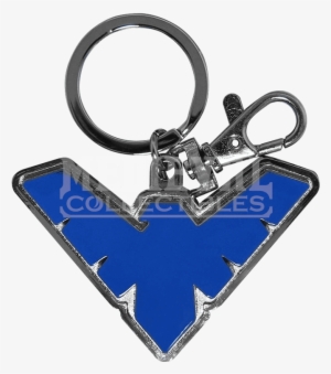 Blue Nightwing Emblem Keychain - Keychain #1404224