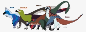 Feathersau Raptor Squad By Matthewonart On Deviantart - Jurassic World Blue With Feathers #1405003