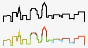 Cleveland Skyline Illustration #1405026