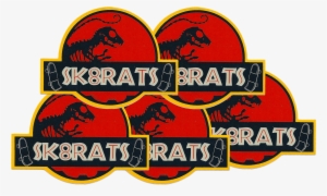 Image Of Sk8rats Jurassic Park Sticker Pack - Jurassic Park #1405475