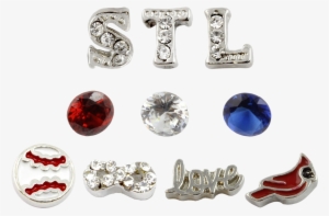 St Louis Cardinals Baseball Charm Set - Infinity Love Hd Charm Set #1406554