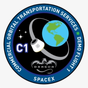 Spacex Dragon Cots Demo 1 Logo - Space X Dragon Logo #1407365