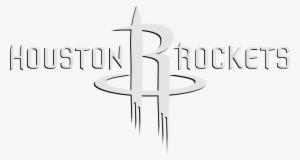 Houston Rockets Logo Black And White - Calligraphy #1408287