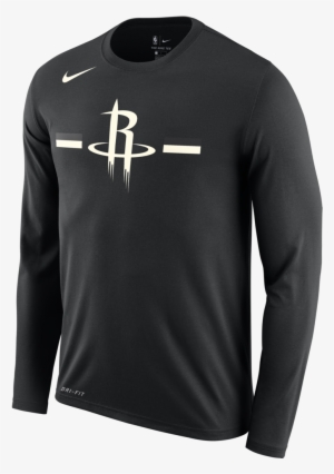 Men's Houston Rockets Nike L/s Stripe Logo Tee - Long Sleeve Titans Shirt #1408673