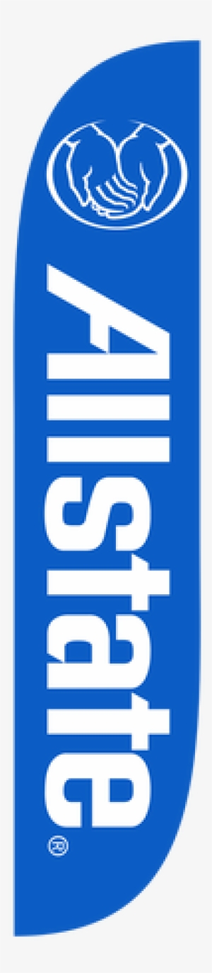 Allstate Insurance Feather Flag Blue - Allstate Insurance Feather Flag #1408732