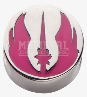 Star Wars Pink Jedi Symbol Bead Charm #1409480