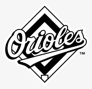 Baltimore Orioles 4 Logo Black And Ahite - Baltimore Orioles #1410460
