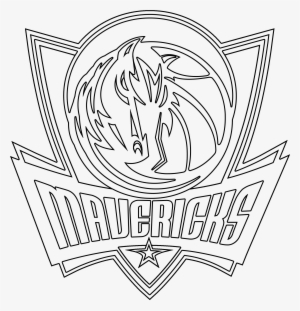 Dallas Mavericks Utah Jazz Miami Heat Boston - Dallas Mavericks Logo Black And White #1411776