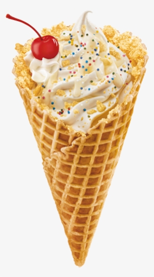 Vanilla Birthday Cake Waffle Cone - Ice Cream Cone #1412238