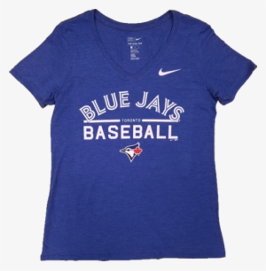 Toronto Blue Jays Stacked Basic Womens Tee - Blue Jays T Shirt Nike #1412574