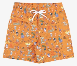Nickelodeon Swim Trunks Board Shorts Mens Swimwear - Swimsuit #1413385