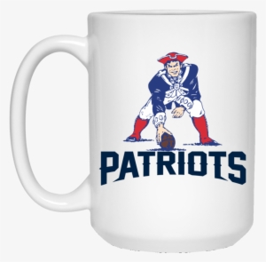 New England Patriots Original Logo 21504 15 Oz - Patriots 5 Super Bowl Rings #1416537