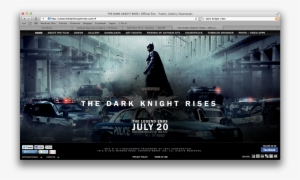 Official Website For The Dark Knight Rises - Batman Dark Knight Heath Ledger Movie Canvas Print #1416817