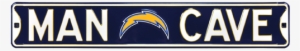 San Diego Chargers “man Cave” Authentic Street Sign - Man Cave Byu Cougars Steel Sign Wall Sign 36 X 6in #1417596