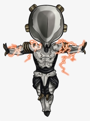 Warframe Volt Warframe Volt Chibi Chibi Warframe Tenno - Drawing #1418565