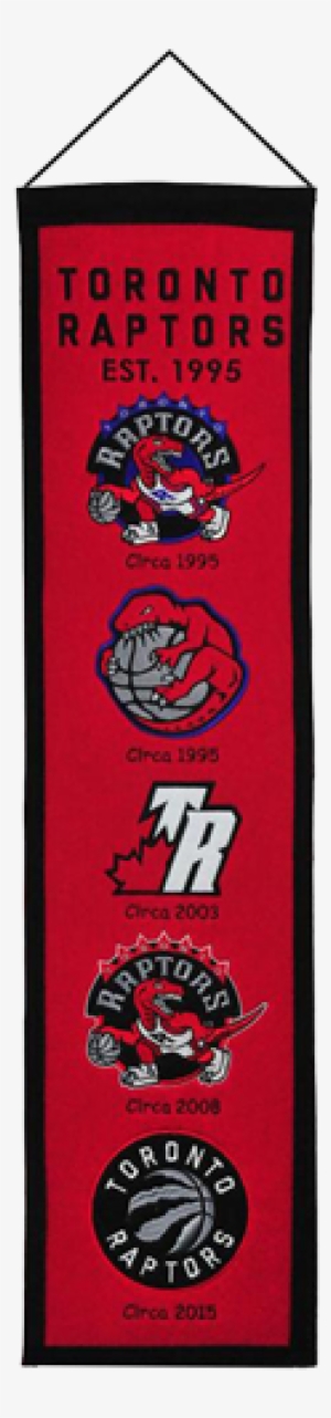 Toronto Raptors Logo Evolution Heritage Banner #1419553