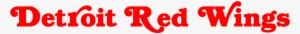 Detroit Red Wings Logo Font #1420450