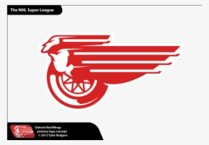 Free Detroit Red Wings Logo Png - Nhl Super League Chris Creamer's Logos #1421440