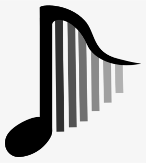 Harp Note Clip Art At Clker - Harp Png #1424186