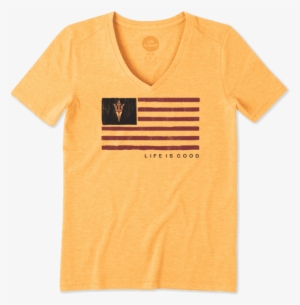 Women's Arizona State Team Flag Cool - Life Is Good #1424232