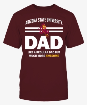 Arizona State University Dad T Shirt - Arizona State University Dad - Gildan Fleece Crew Dark #1424250