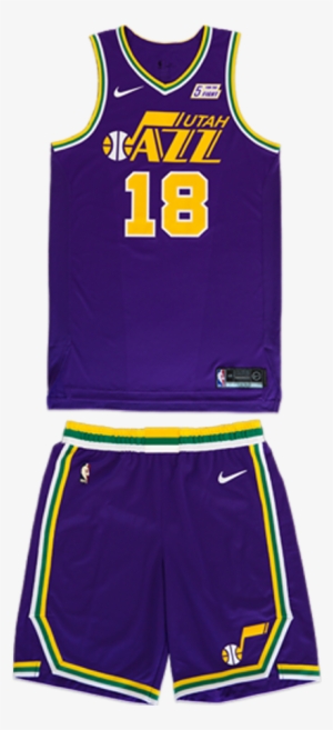 Utah Jazz 40 Season Purple Throwback Uniform 2018-19 - Jazz Throwback ...