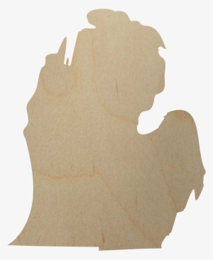 Michigan State Wood Cutout - State Of Michigan Cut Out #1426482