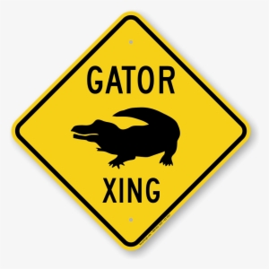Gator Xing Road Sign - Animal Crossing Sign #1429079