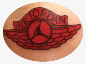 Red Air Jordan Tattoo - Tattoo Of Jordan Logo #1429637