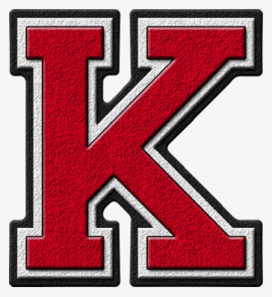 Arizona Cardinals Varsity Png Alphabet - Letter K In Red #1430983