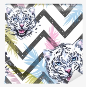 Watercolor Exotic Seamless Pattern - Watercolor Painting #1433021