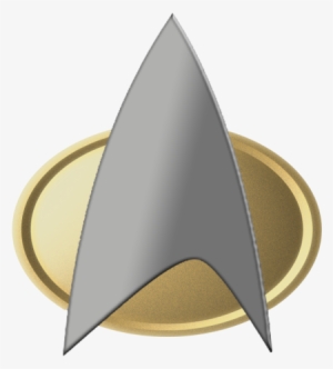 Star Trek Comm Badge Tng Png Logo - Star Trek Badge Png #1433768