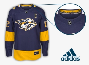 Predators Alternate Concept Jersey Collar - Nashville Predators Adidas Alt Jersey #1434918