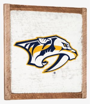 Nashville Predators Vintage Wall Art - Nashville Jr Predators Logo #1434920