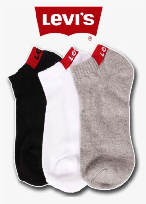 ~levis Ankle Socks Pack Of 3 Pairs Grey Black & White - Levis #1435575