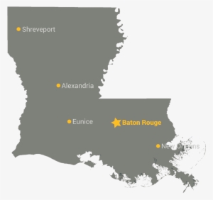 Map Of Louisiana - Louisiana Vector #1435676