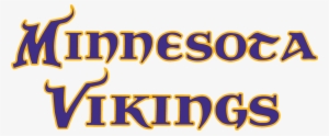 Minnesota Vikings Logo Png Transparent & Svg Vector - Minnesota Vikings Name Logo #1435704