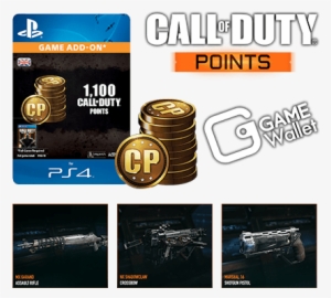 Call Of Duty Points With Game Wallet - 1,100 Call Of Duty: Infinite Warfare Points #1437281
