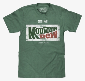 "drink Mountain Dew" Logo T-shirt - Tee Luv 20877-xl Dr. Pepper Logo T-shirt, Poly Cotton #1438308