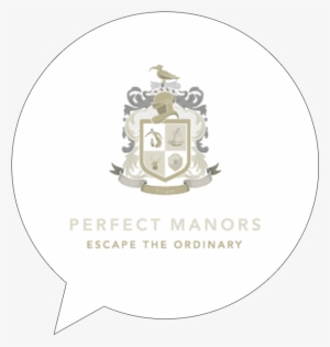 Perfect Manors Logo In A Speech Bubble - Label #1439529