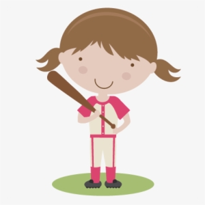 Girl Baseball Player Svg Scrapbook Title Baseball Svg - Soccer Girl Clip Art #1439535