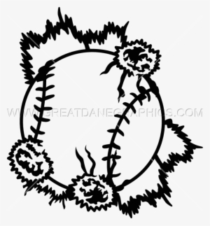 Explosive Production Ready Artwork For T Shirt - Baseball #1440107